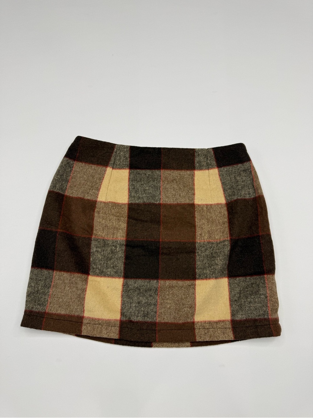 Flannel fall wool blend skirt size medium